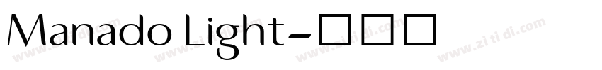 Manado Light字体转换